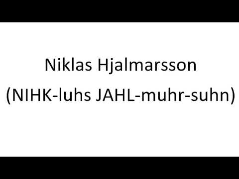 How to Pronounce Niklas Hjalmarsson - Arizona Coyotes NHL Hockey Player