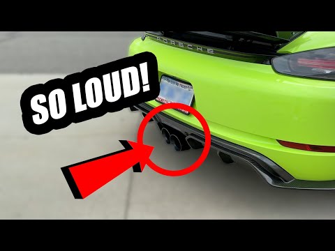 Porsche 718 Cayman S (982) AWE Track Exhaust Sound and Acceleration