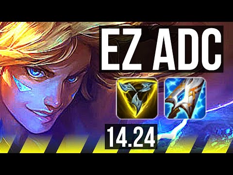 EZREAL & Rakan vs TRISTANA & Blitzcrank (ADC) | KR Diamond | 14.24
