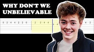 Why Don't We - Unbelievable (Easy Guitar Tabs Tutorial)