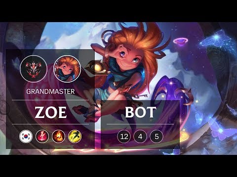 Zoe Bot vs Tristana - KR Grandmaster Patch 9.3