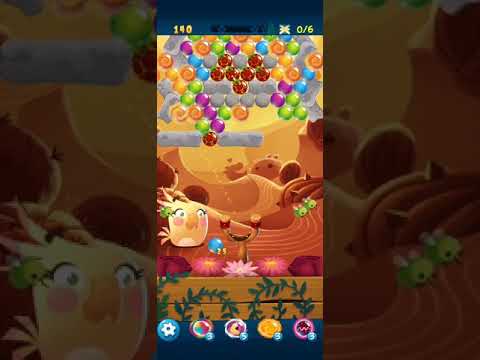Angry birds pop bubble shooter HARD LEVEL 214 NO BOOSTER