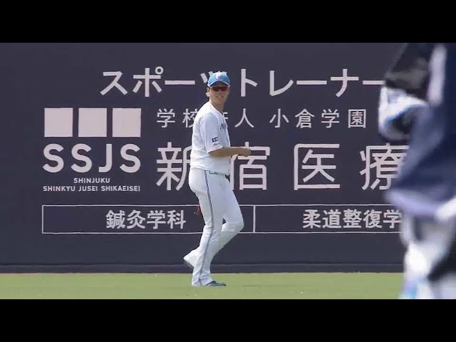 【ファーム】ファイターズ・片岡奨人が俊足を飛ばしてナイスキャッチ!! 2022年4月28日  北海道日本ハムファイターズ 対 埼玉西武ライオンズ