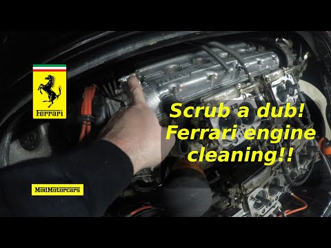 1The 1977 Ferrari 308 GTB project continues with engine restoration repair cleaning!!