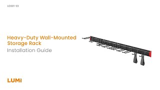 Versatile Heavy-Duty Wall Storage Racks | LGS01 Series | LUMI
