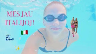 Pirma diena Italijoje🇮🇹 |Sužinojau egzaminų rezultatus😓, buvom baseine🏊🏻‍♀️ ,apsilankėm prie ežero🐟