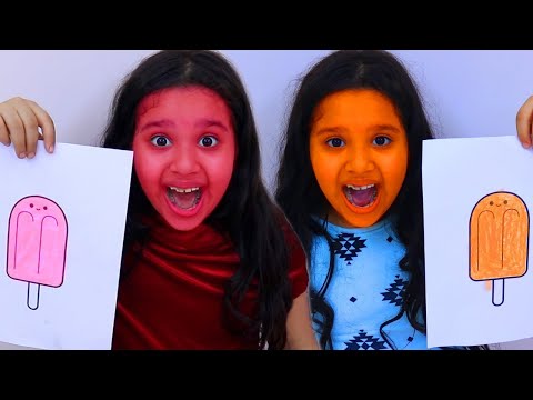 आइसक्रीम ने बदला शफ़ा के चेहरे का रंग।