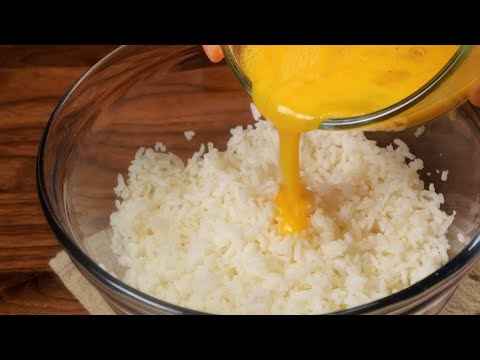 NEVER WASTE leftover rice again with this recipe!  🍕🍕SO DELICIOUS❗