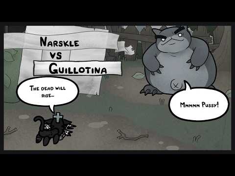 Mewgenics Guillotina house boss fight - Solo necromancer