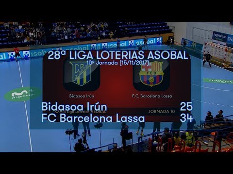 LIGA LOTERIAS ASOBAL J10 Bidasoa Irún - FC Barcelona Lassa 25 - 34
