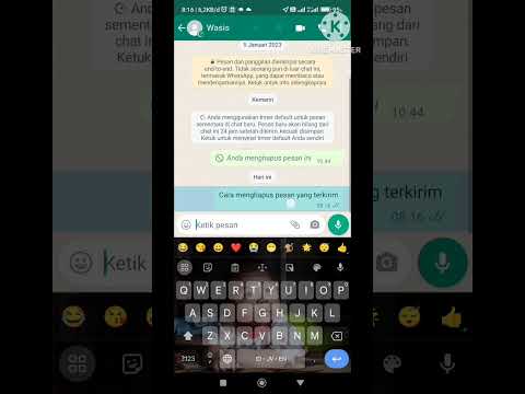 cara hapus pesan WhatsApp yg terlanjur terkirim