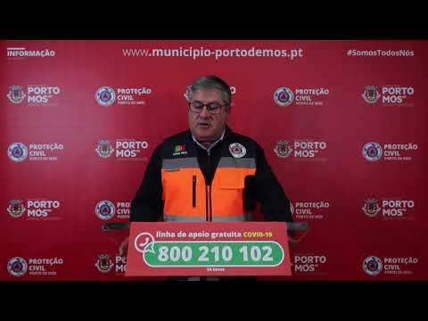 Comunicado Presidente da Câmara Municipal de Porto de Mós - COVID-19 - 05-04-2020