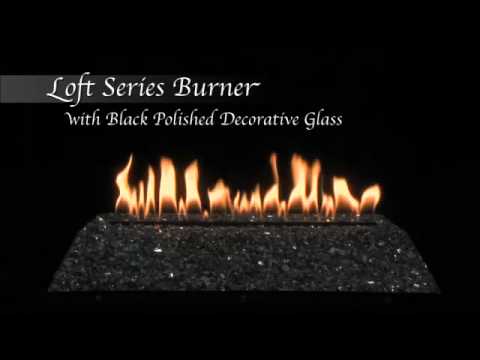 Loft Series Burner with Polished Black Decorative Glass by Empire Comfort Systems Video