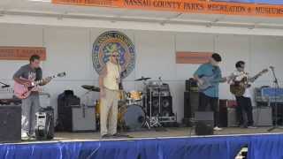 Little Mike with the Tony O Blues Band at the 2014 Long Island Blues Festival