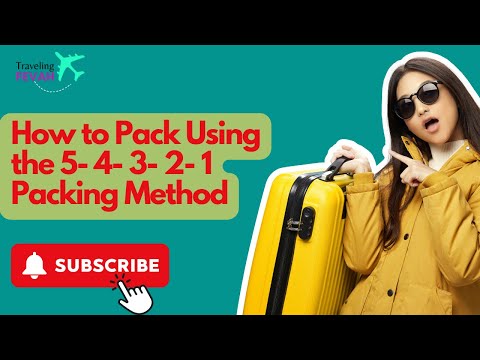 How to Pack Using the 5 4 3 2 1 Packing Method - Traveling Tips #travel