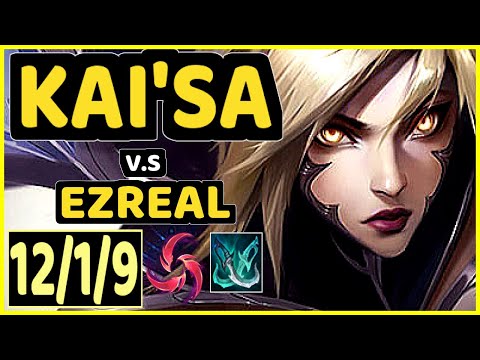 EVANRL (KAI'SA) vs EZREAL - 12/1/9 KDA BOTTOM ADC GAMEPLAY - NA Ranked MASTER