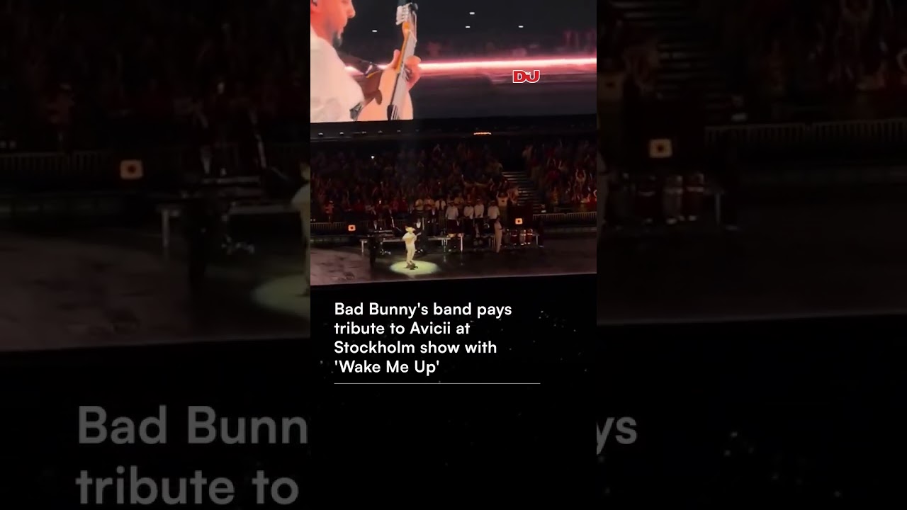 Emotional Moments As Bad Bunny's Band Pay Tribute To Avicii 🫶 #tribute