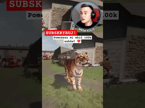 Tiger Attack on the Farm! 😂 #megakoliz #funny #fs22 #farmingsimulator22 #heros #janina