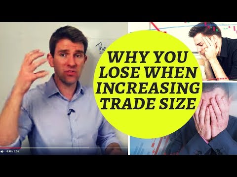 WHY YOU LOSE WHEN YOU INCREASE TRADE SIZE 👽 Video