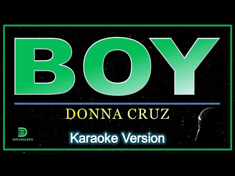 Donna Cruz - BOY (karaoke version)