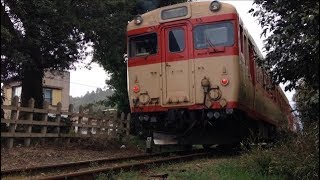 ミャンマー鉄道かな？いすみ鉄道 キハ28 通過   19/3/21