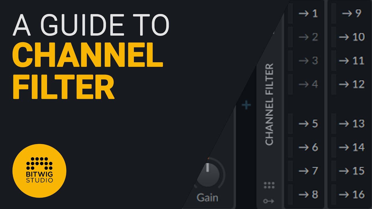 Who would have thought the Channel Filter would be so cool. A Bitwig Guide to it.