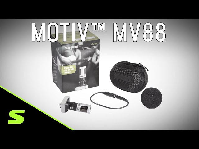 Shure Motiv MV88 Microfone Digital de Condensador para Dispositivos IOS video