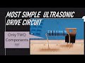 The most simple ultrasonic piezo driving circuit - Arduino friendly