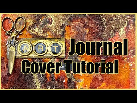 Art Journal Background with Tim Holtz Grit Paste and Alcohol Ink Alloys | Process for beginners