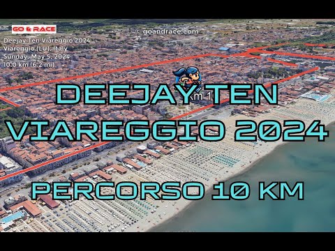 Deejay Ten Viareggio 2024: vola sul percorso di 10 km! Video del percorso.