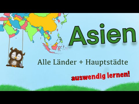 asiatische Länder und Hauptstädte lernen