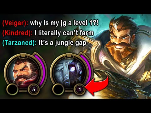 TARZANED SHOWS YOU HOW TO GET 4 LEVELS ON THE ENEMY JUNGLER (THIS IS ABUSE)
