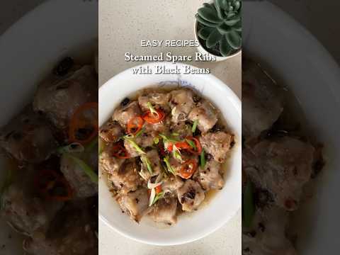 Steamed Spare Ribs with Black Beans, a classic dimsum dish 😋