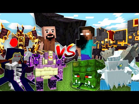 GOD LEVEL BOSSES TOURNAMENT - Minecraft Mob Battle