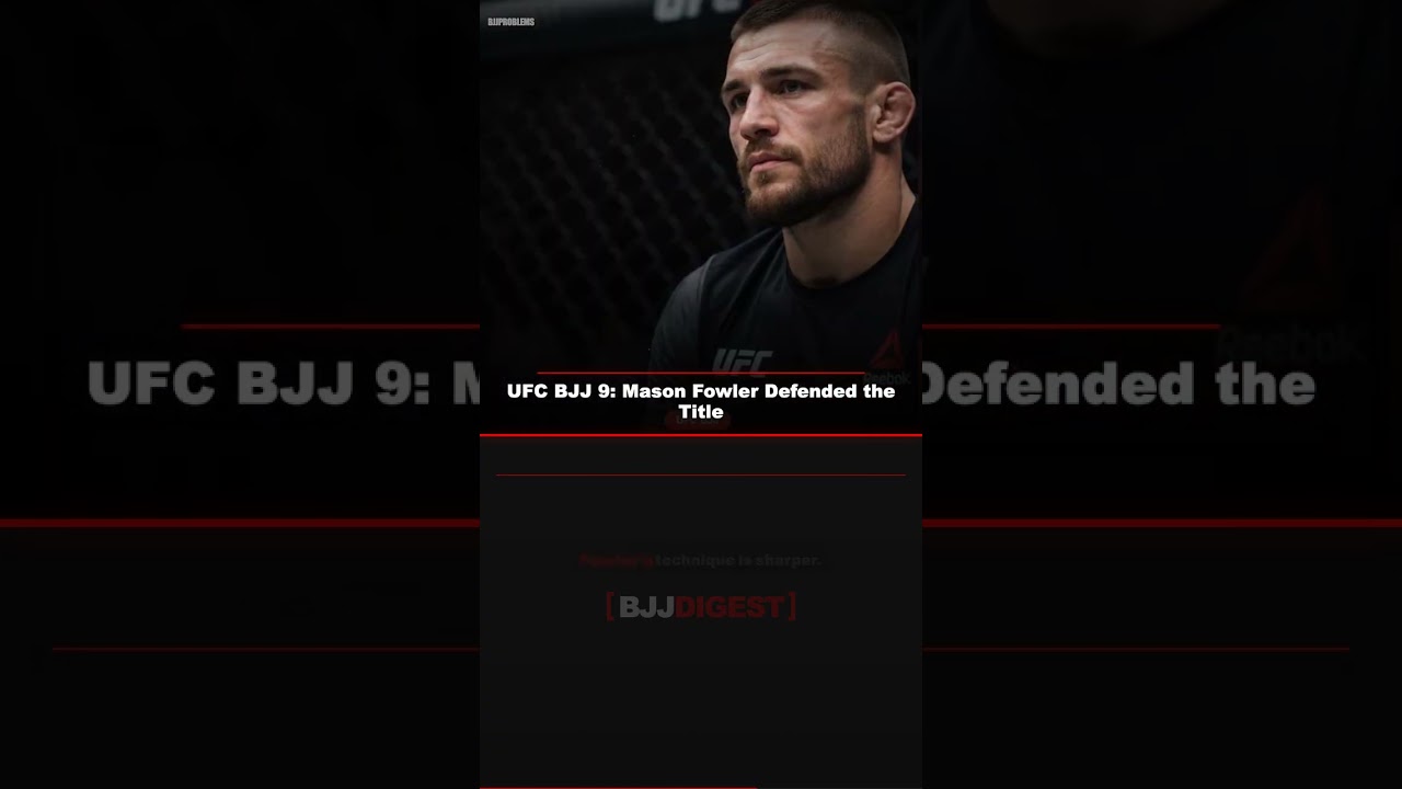 Fowler Defended Title at UFC BJJ 9 #Shorts