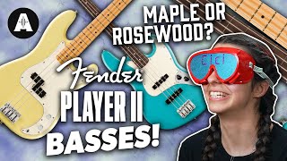 Video thumbnail for Checking out Fender Player II Basses! - Maple vs Rosewood Blindfold Test! by Andertons Music Co