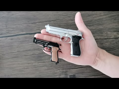 Mini Beretta M92 Toy Gun Review 2023 - Miniature Shell Ejection Pistol
