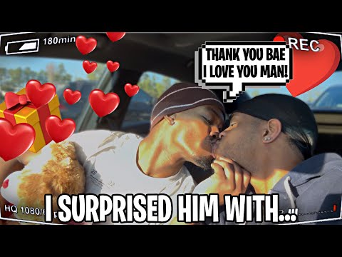 I SURPRISED MY BOYFRIEND WITH THIS👀👨🏽‍❤️‍💋‍👨🏽…