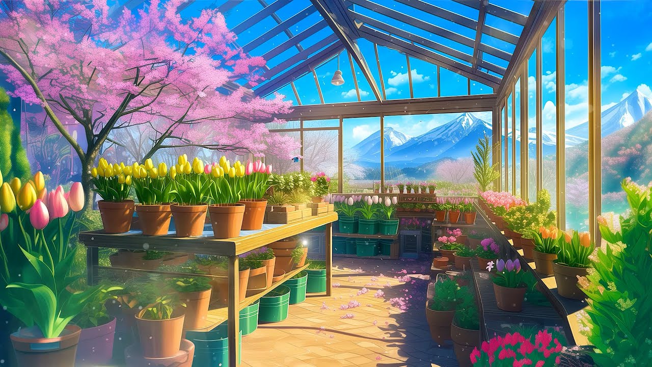 Peaceful Spring Garden 🌱 Morning Lofi Vibes 🌱 Spring Lofi Songs To Enjoy The Last Breeze Of Spring