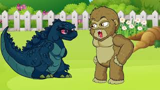 Download lagu POOR BABY GODZILLA vs KONG LIFE #1 : So Sad But Happy Ending Animation | Godzilla Animation Cartoon mp3