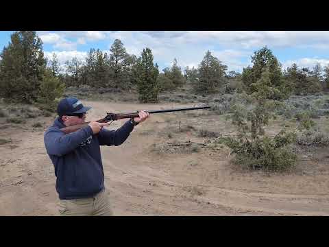 First time shooting .45-70 Sharps Rifle! #PedersoliSharps #BuffaloRifle #FathersDay2022