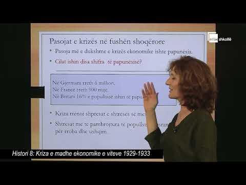 Kriza e madhe ekonomike e viteve 1929-1933| Histori 8