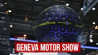 Goodyear shows off its smart, spherical tire concept | 2017 Geneva Motor Show
