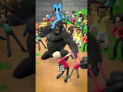100 People VS 1 Gorilla