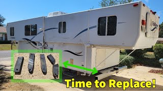 Replacing the Upper Roof Rubber Bumper Stops - TrailManor - All Years & Models