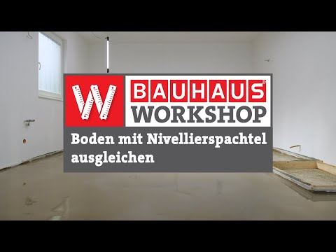 Leveling the floor with leveling spatula [Instructions] | BAUHAUS Workshop