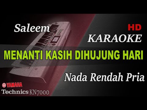 SALEEM - MENANTI KASIH DIHUJUNG HARI ( NADA RENDAH PRIA ) || KARAOKE