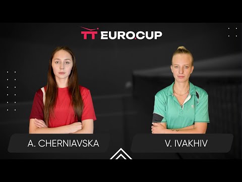 15:30 Alina Cherniavska - Valeriia Ivakhiv 15.08.2025 TT Euro.Cup Women Ukraine Star. TABLE 3