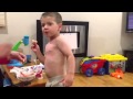 Brody Eating Shrimp