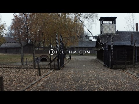 9813. Auschwitz Drone Stock Footage Video